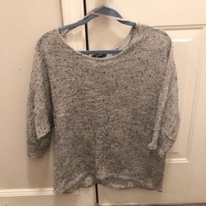 Medium Thin gray slouchy/off the shoulder sweater